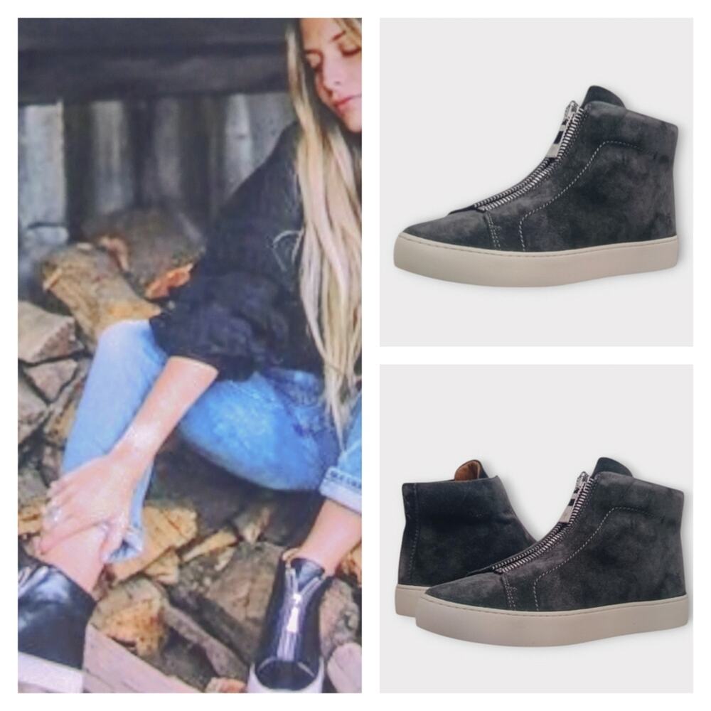 FRYE Lena Zip High Top Size 6M  EUC $258  FS2003